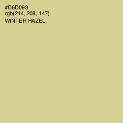 #D6D093 - Winter Hazel Color Image